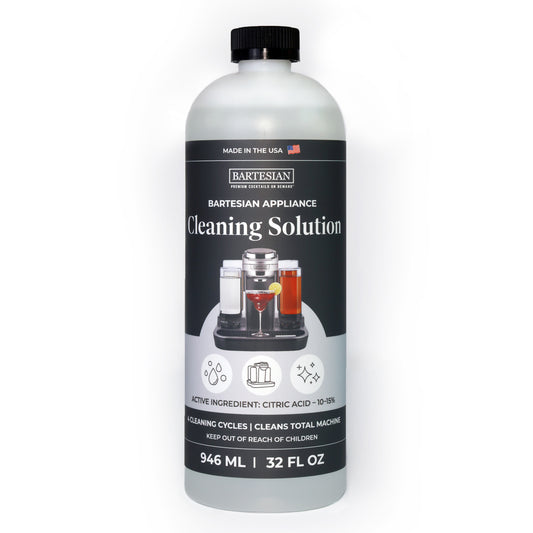 Bartesian appliance cleaning solution bottle on a white background