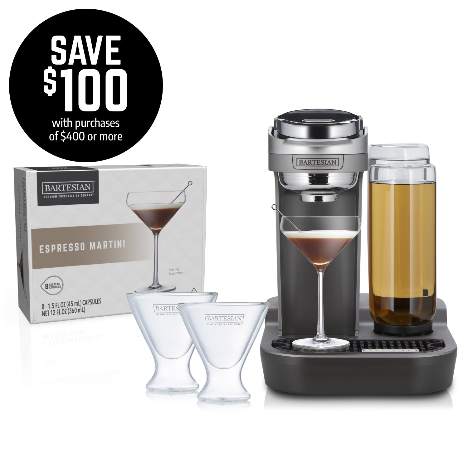 Margarita Machine Pod Alcohol Machine Bartesian Premium Cocktail