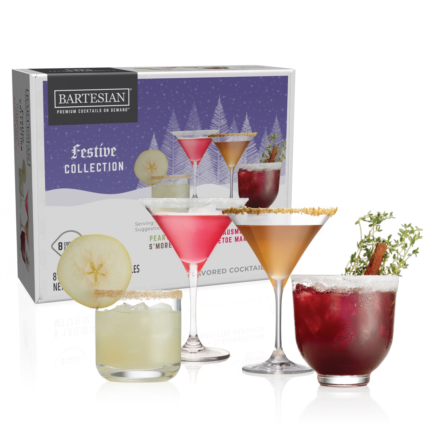 Bartesian 16-Pack Holiday Season Cocktail Capsules – Winter Cocktails  Capsule Set with Gingerbread Cookie Martini, Peppermint Patty Martini,  Mistletoe