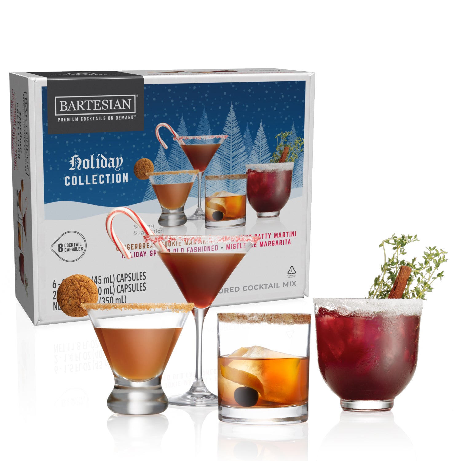 Bartesian The Classic Collection Cocktail Mixer Capsules Variety Pack, 6  Cocktai