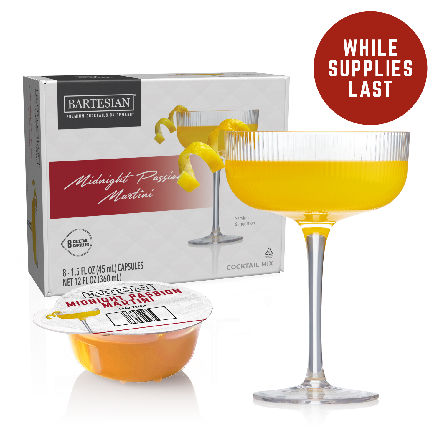 ウラヌススターカクテル Midnight Passion Martini Cocktail Capsules | Bartesian