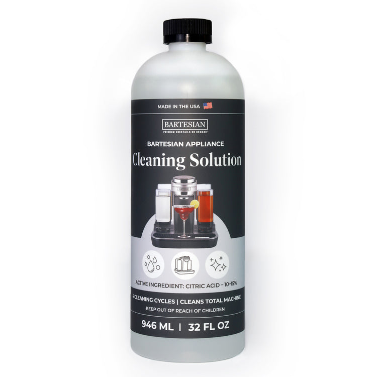 Bartesian appliance cleaning solution bottle on a white background