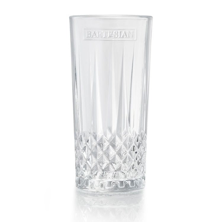 High Ball Rond Diamond Etched Highball Glassware for the Perfect Drink | Bartesian