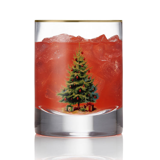 Holiday Lowball Glassware - Set of 2