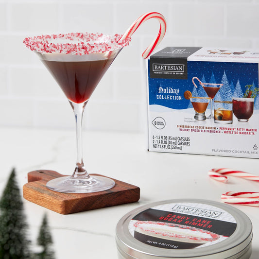 White Chocolate Peppermint Bark Martini & Homemade White Chocolate Liqueur  | Will Cook For Friends