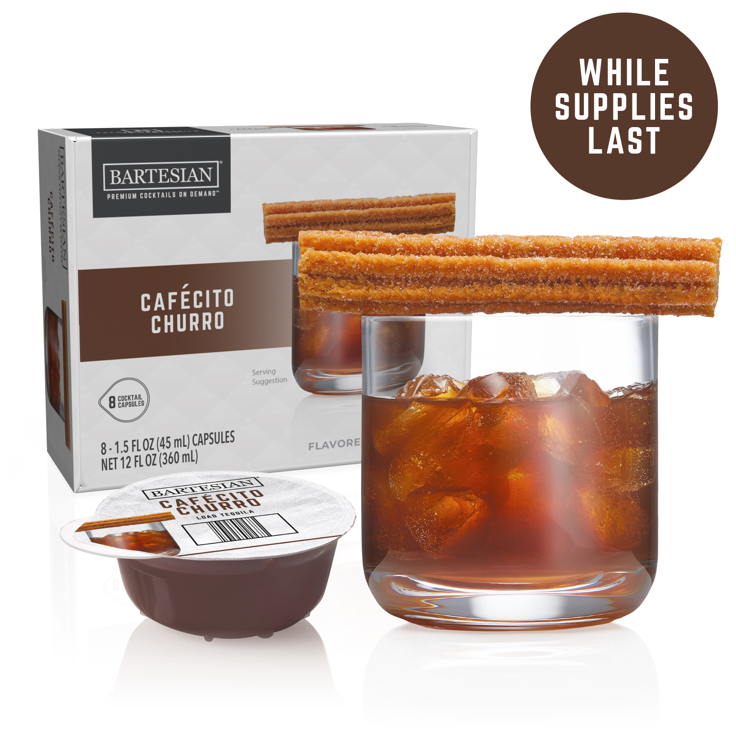 Cafécito Churro Capsules for Bartesian Cocktail Machine