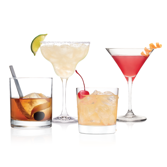 Premium Drink Flight Boards with Glasses by Ksestor - Margarita Glasses - Cocktail Glasses - Wine Tasting Kit - Bartesian Capsules - Bartesian 