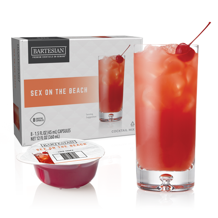 Sex on the Beach Vodka Cocktail Capsules | Sex on the Beach Drink Pods Bartesian Sex on the Beach Vodka Cocktail Capsules | Sex on the Beach Drink Pods Bartesian